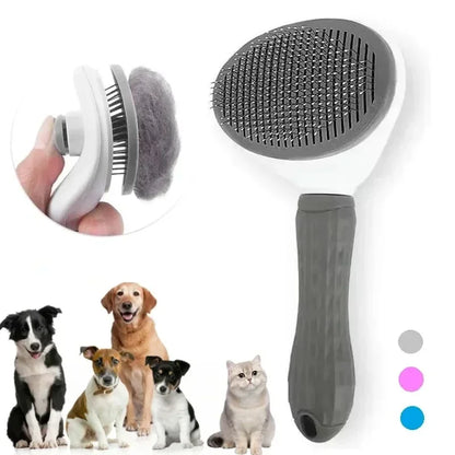 Self-Cleaning Pet Grooming Brush