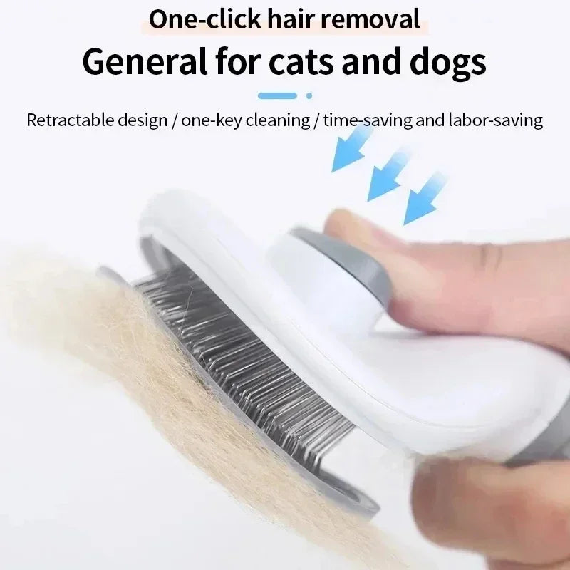 Self-Cleaning Pet Grooming Brush